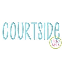 Courtside Embroidery Font | Machine Embroidery Designs by JuJu