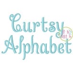 Curtsy Alphabet Embroidery Font | Machine Embroidery Designs by JuJu