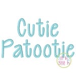 Cutie Patootie Embroidery Font | Machine Embroidery Designs by JuJu
