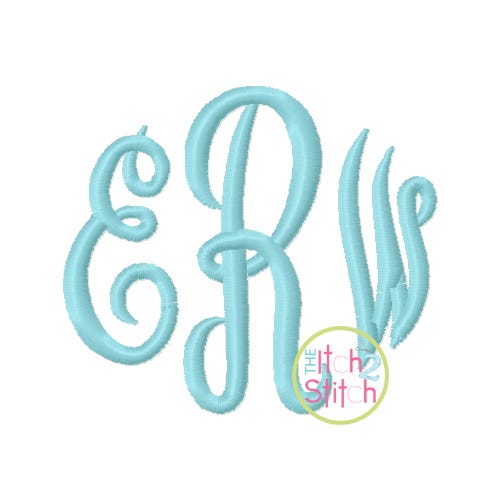 Empress Monogram Embroidery Font | Machine Embroidery Designs by JuJu