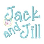 Jack and Jill Embroidery Font | Machine Embroidery Designs by JuJu