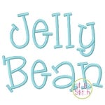 Jelly Bean Embroidery Font | Machine Embroidery Designs by JuJu