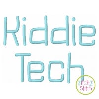Kiddie Tech Embroidery Font | Machine Embroidery Designs by JuJu