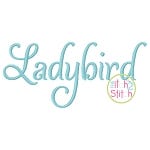 Ladybird Embroidery Font | Machine Embroidery Designs by JuJu