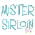 Mister Sirloin Embroidery Font | Machine Embroidery Designs by JuJu