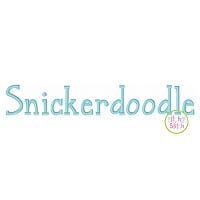 Snickerdoodle Embroidery Font | Machine Embroidery Designs by JuJu