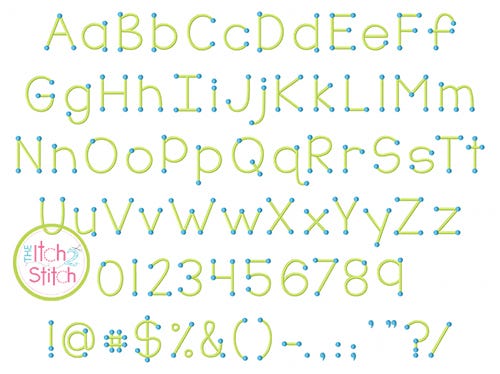 True Colors Two Color Embroidery Font | Machine Embroidery Designs by JuJu