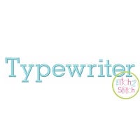 I2S Typewriter Embroidery Font | Machine Embroidery Designs by JuJu
