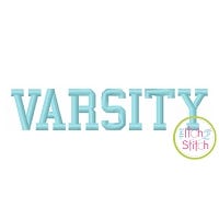 Varsity Embroidery Font | Machine Embroidery Designs by JuJu