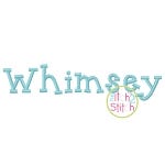 Whimsey Embroidery Font | Machine Embroidery Designs by JuJu
