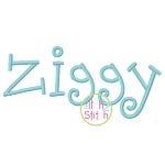 Ziggy Embroidery Font | Machine Embroidery Designs by JuJu