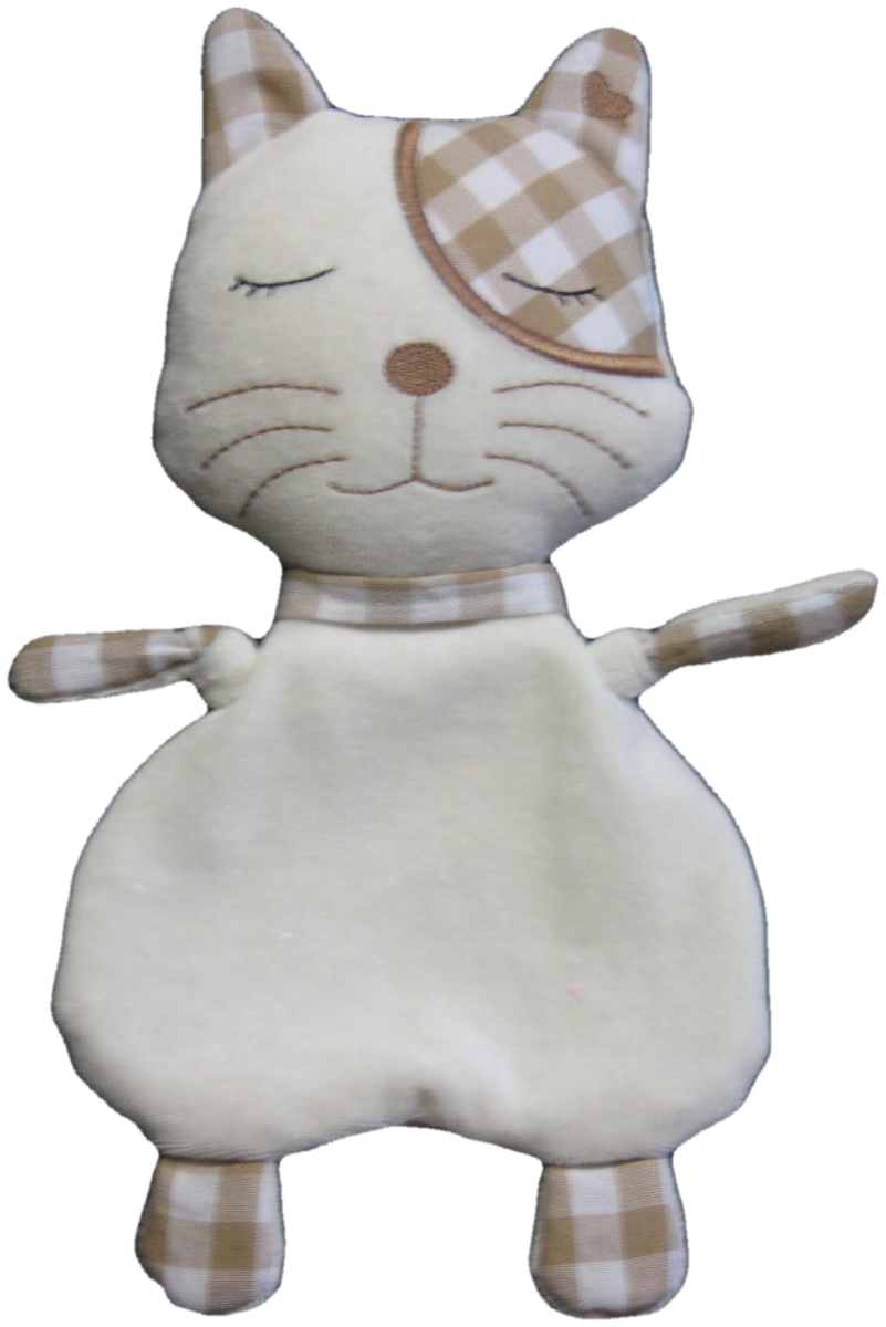 Cat Flatty Doll | Machine Embroidery Designs by JuJu