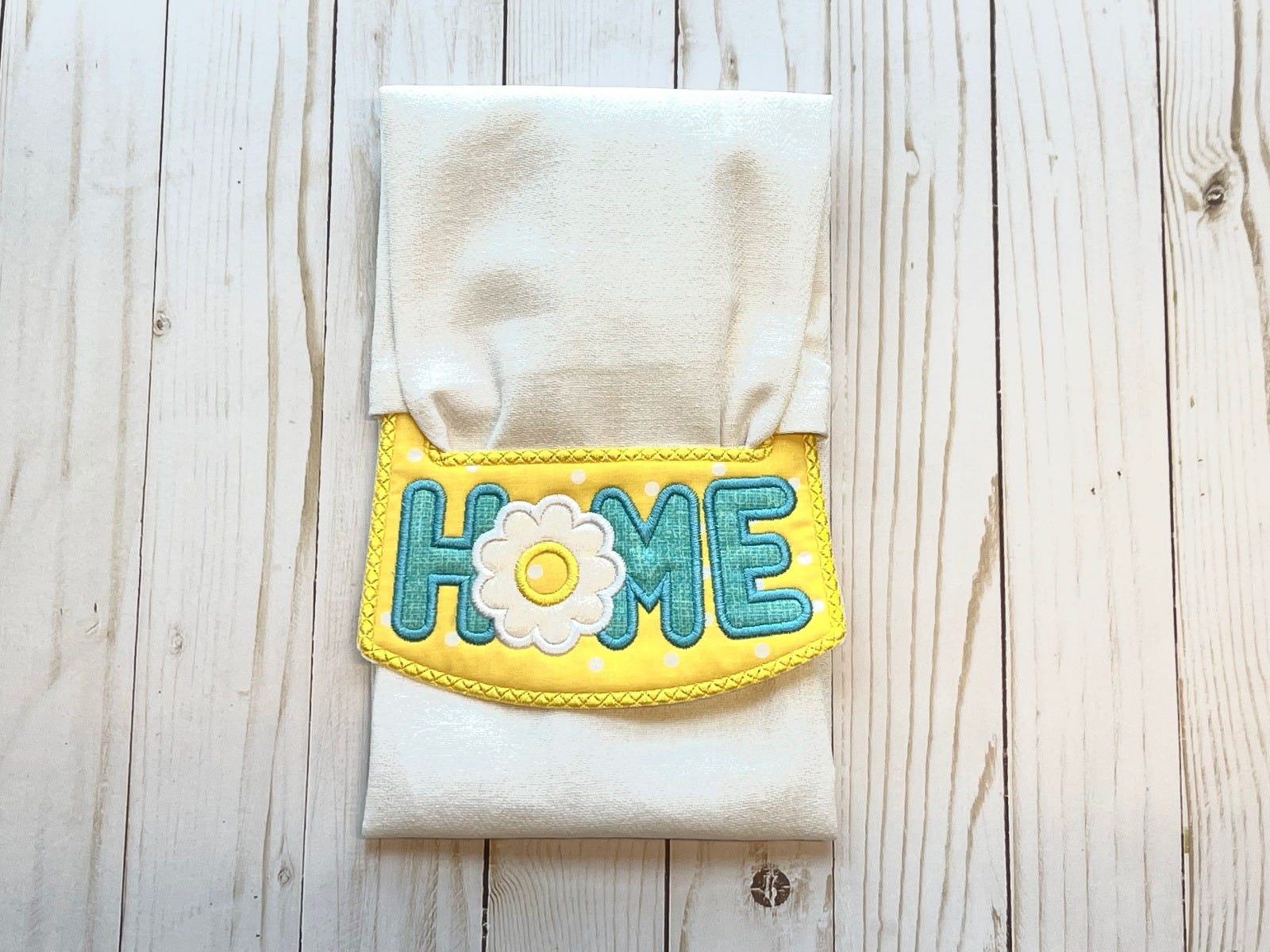 ITH Daisy Home Wrap Around Towel Topper | Machine Embroidery Designs by JuJu