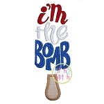 I'm The Bomb Applique | Machine Embroidery Designs by JuJu
