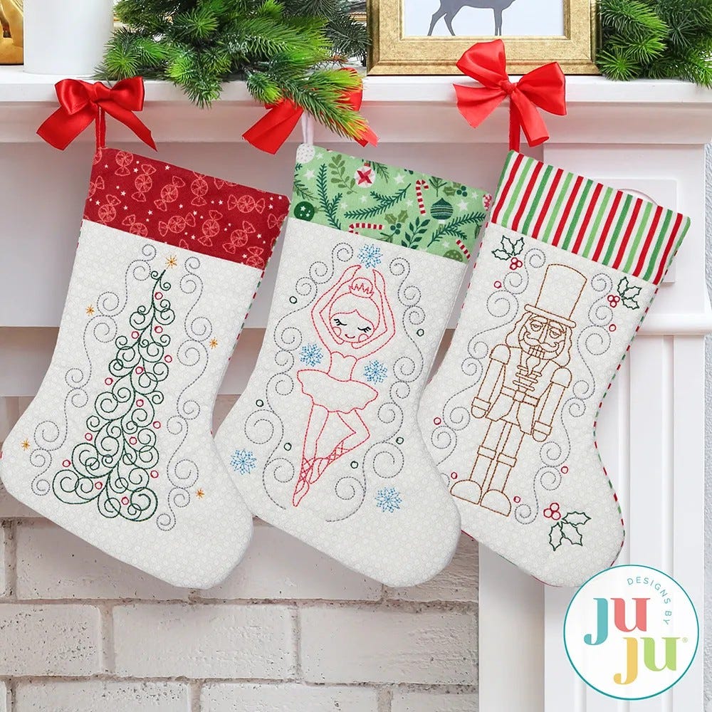 Christmas Stocking In The Hoop Bundle