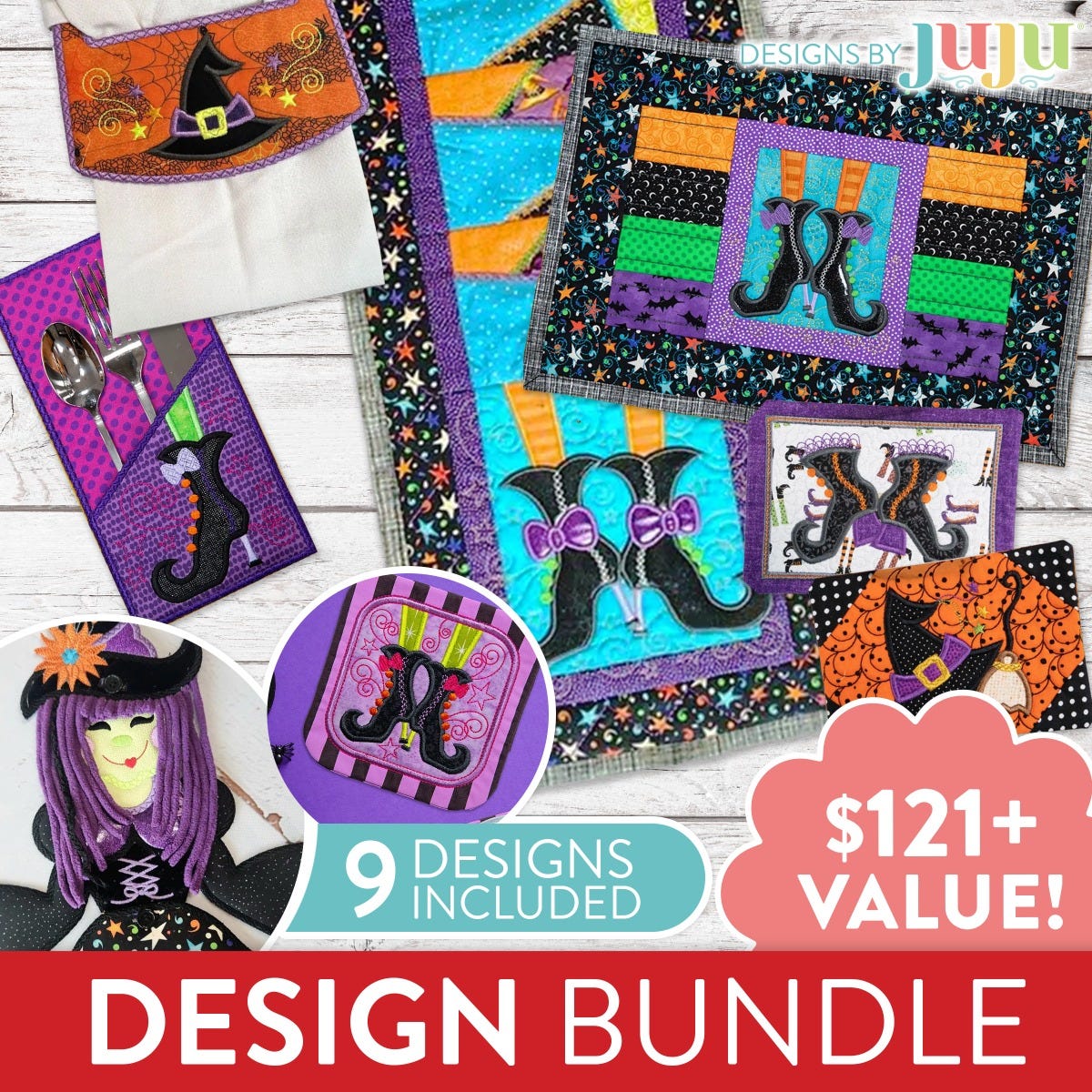 Halloween Witch In The Hoop Bundle
