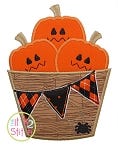 Jack O Lantern Barrel Applique | Machine Embroidery Designs by JuJu