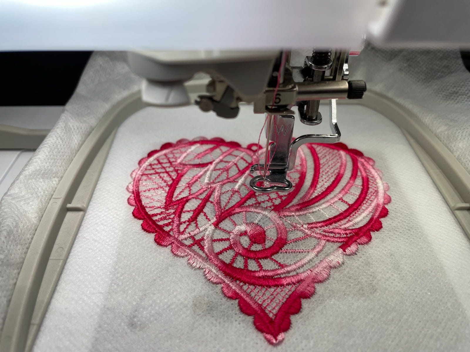 Free Standing Lace Hearts 2