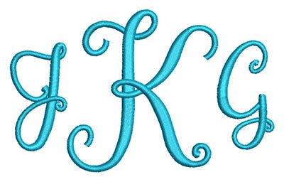 Janda Stylish Monogram Embroidery Font Machine Embroidery Designs by JuJu