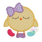 Jelly Bean Chick Applique | Machine Embroidery Designs by JuJu