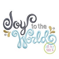 Joy to the World Embroidery | Machine Embroidery Designs by JuJu