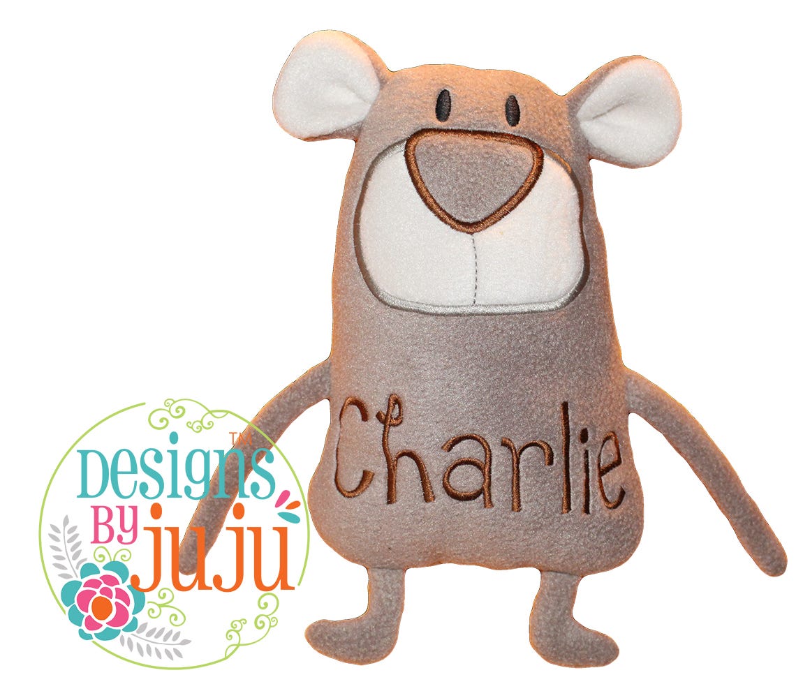 Bo Bear | Machine Embroidery Designs by JuJu