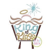 King of Kings Manger Embroidery | Machine Embroidery Designs by JuJu