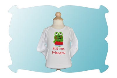 Kiss Me Froggie Applique