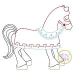 Knight Horse Embroidery | Machine Embroidery Designs by JuJu