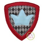 Knight Shield Bean Applique | Machine Embroidery Designs by JuJu