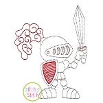 Knight Standing Embroidery | Machine Embroidery Designs by JuJu