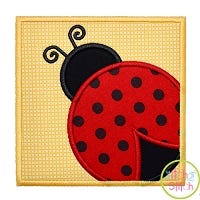 Ladybug Box Applique | Machine Embroidery Designs by JuJu