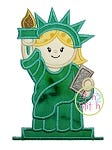 Lady Liberty Applique | Machine Embroidery Designs by JuJu