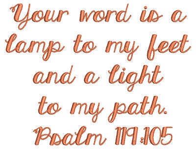 Psalm 119:105 5x7