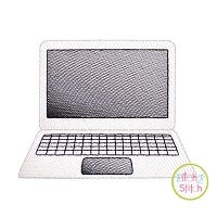 Laptop Sketch Design | Machine Embroidery Designs by JuJu
