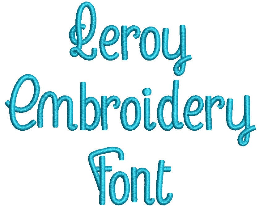 Leroy Embroidery Font Machine Embroidery Designs by JuJu