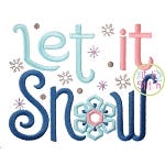 Let it Snow Embroidery | Machine Embroidery Designs by JuJu