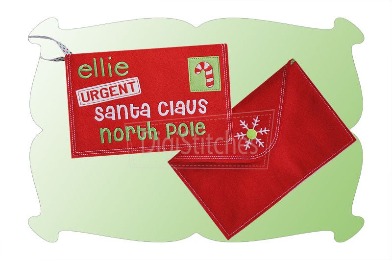 Letter To Santa In The Hoop