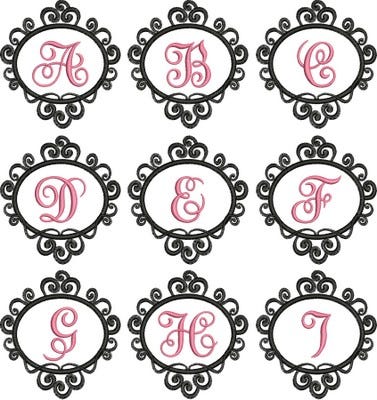Isabella Monogram Fancy Frame