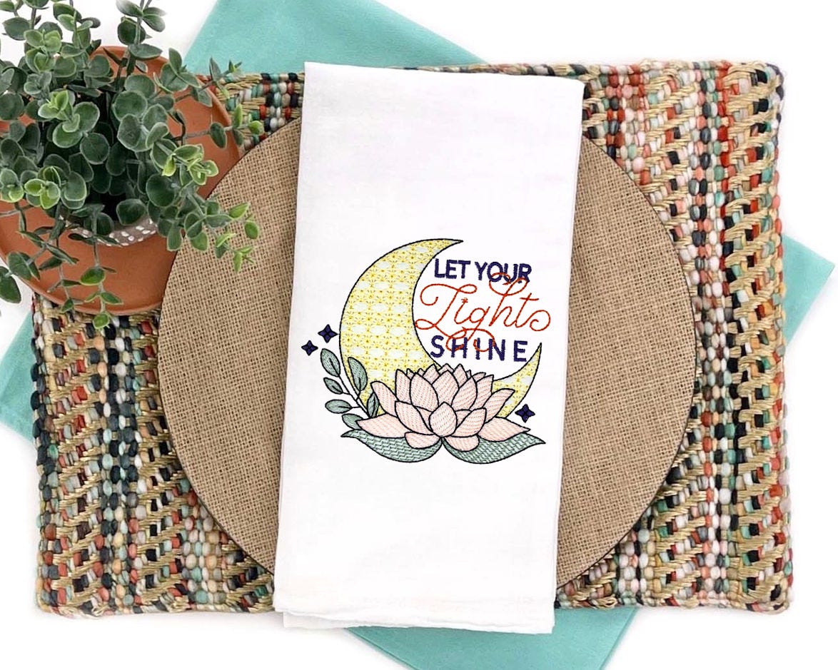 Let Your Light Shine | Machine Embroidery Designs by JuJu