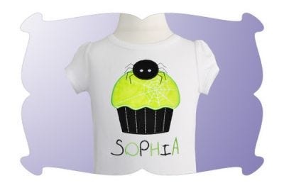 Lil Spider Cupcake Applique