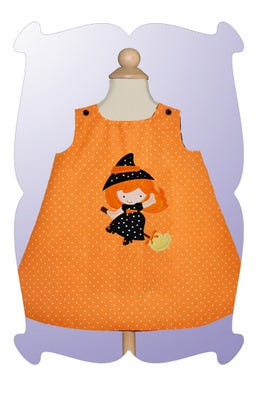 Lil Witch Applique | Machine Embroidery Designs by JuJu