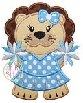Lion Cheer Applique | Machine Embroidery Designs by JuJu