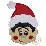 Little Elf Face Boy Applique | Machine Embroidery Designs by JuJu