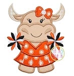 Longhorn Cheer Applique | Machine Embroidery Designs by JuJu