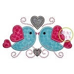 Love Birds 3 Applique | Machine Embroidery Designs by JuJu