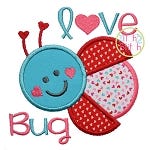 Love Bug Ladybug Applique | Machine Embroidery Designs by JuJu