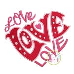 Love Heart Embroidery | Machine Embroidery Designs by JuJu