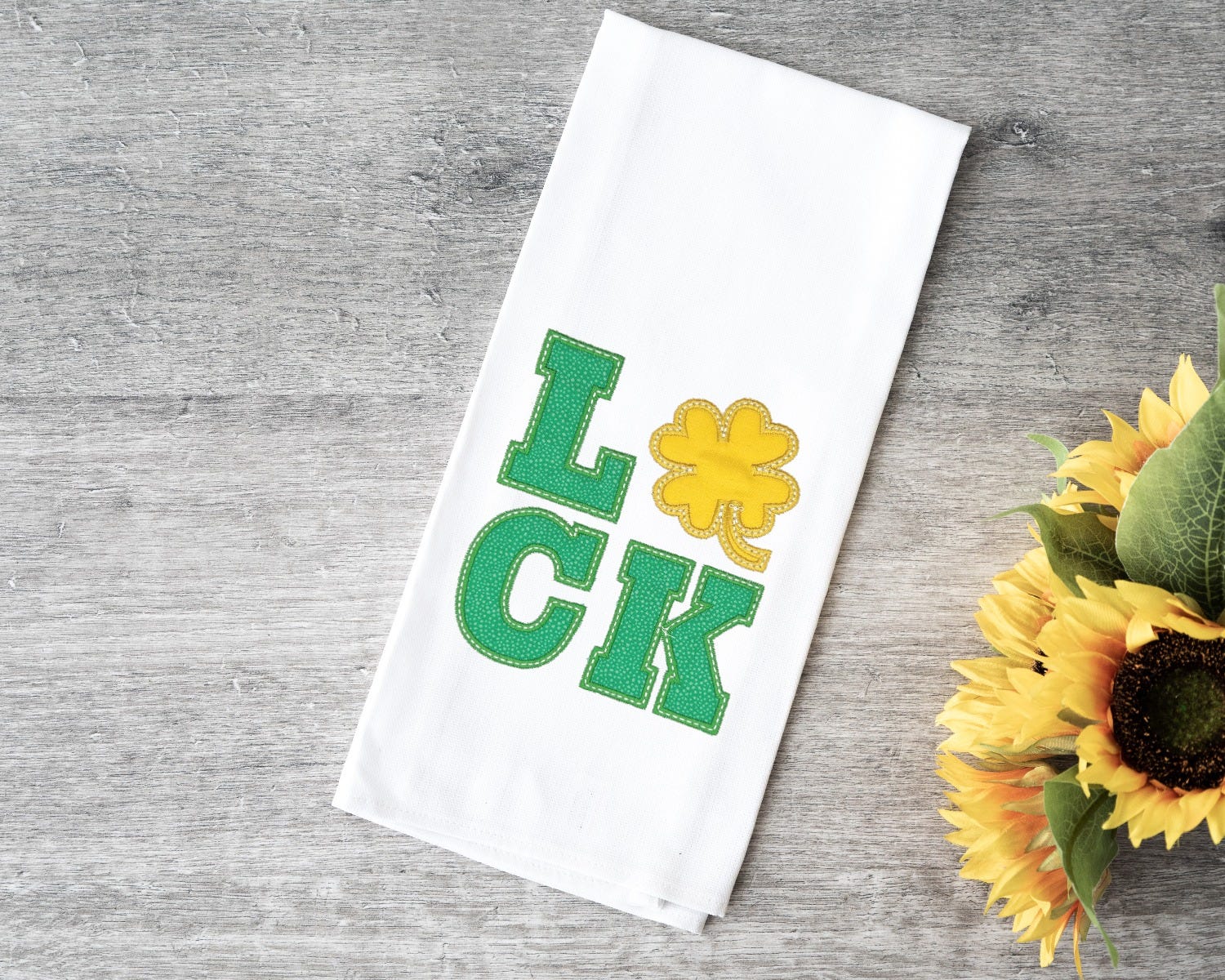 LUCK Clover Applique | Machine Embroidery Designs by JuJu