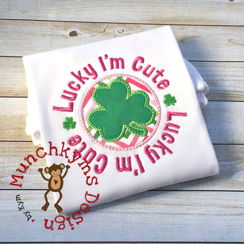 Lucky I'm Cute | Machine Embroidery Designs by JuJu